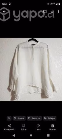 Blusa Zara Lino - Imagen 4