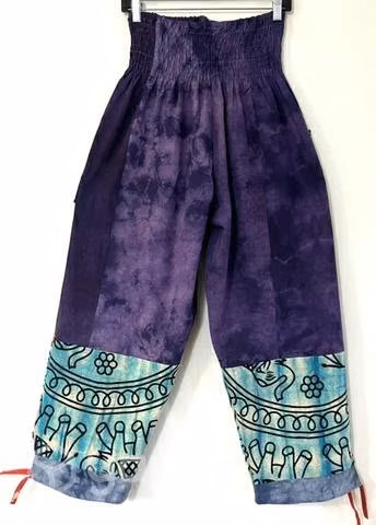 Pantalón Hindú Con Bolsillo L/xl Violeta Y Otros