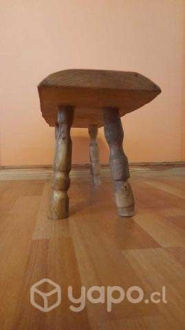 Banqueta rustica de madera - Imagen 3