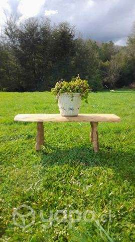 Banqueta rustica de madera - Imagen 6