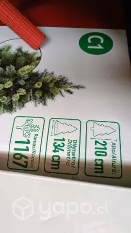 Arbol de navidad 2.10 de alto