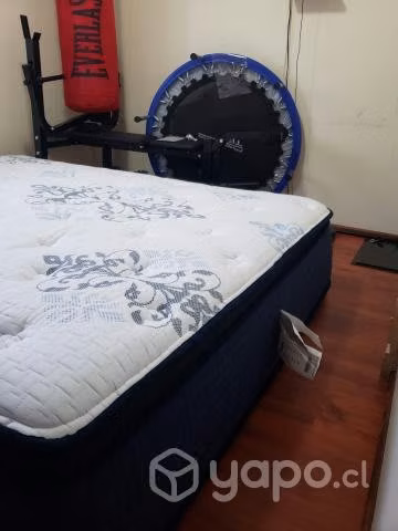 Colchon hibrido y Almohada Gel
