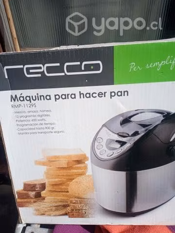 Maquina para hacer pan Recco casi nueva