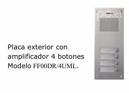 Placa exterior con amplificador commax