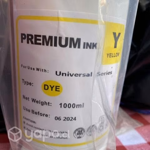 1 Litro De Tinta Dye Premium Yellow