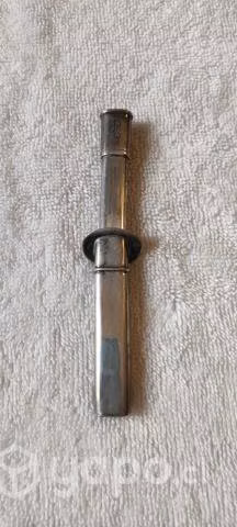 Antiguo lápiz mina con estuche de plata - Imagen 2