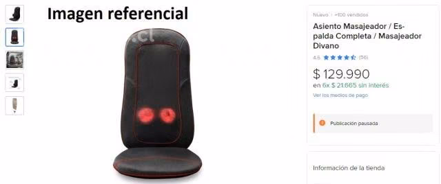 Sillón masajeador espalda completa DIVANO