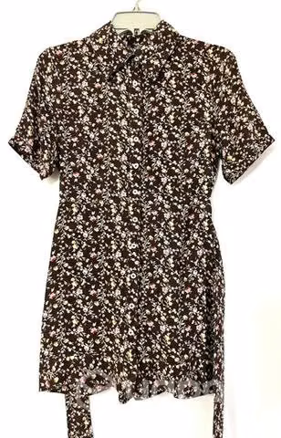 Vestido NO Elástico Marca Mor Talla Xs Café - Imagen 6