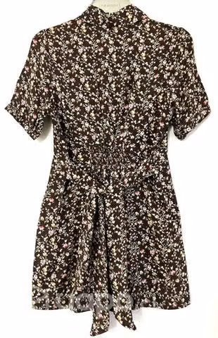 Vestido NO Elástico Marca Mor Talla Xs Café - Imagen 2