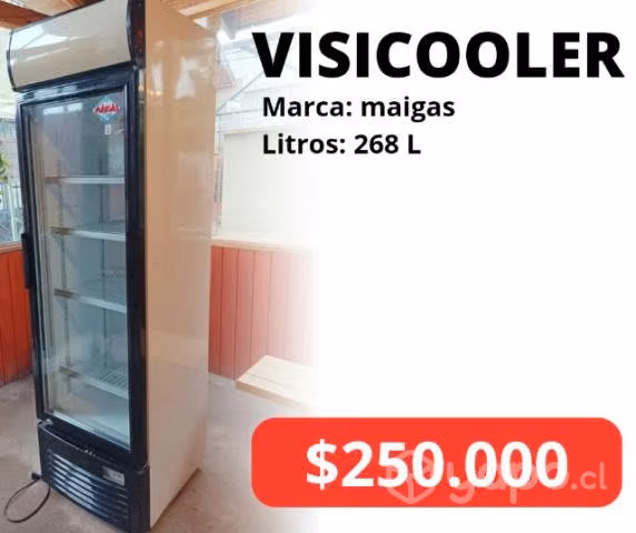 Visicooler máquina de café cooler negocio vitrina