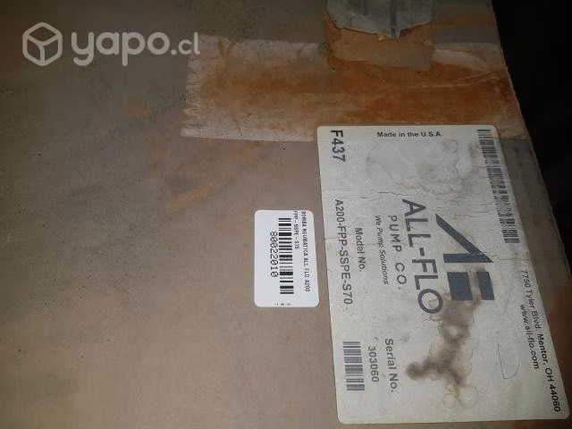 BOMBA NEUMATICA ALL FLO A200FPP-SSPE-S70