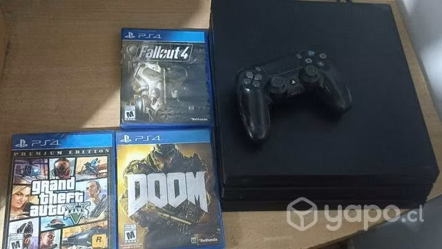 PS4 pro 3 juegos