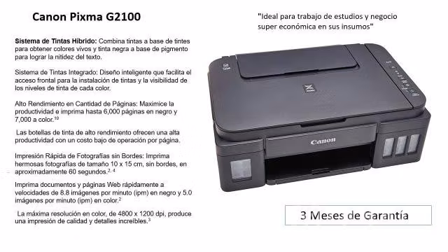 Impresora Canon PIXMA2100