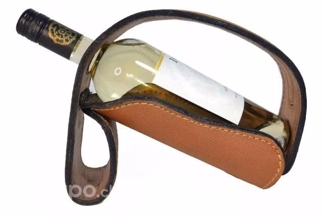 Porta vino 100% cuero