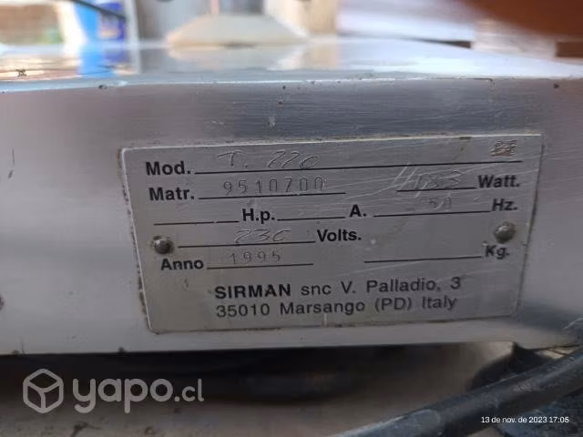 Máquina de cortar fiambre