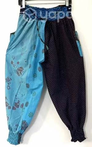 Pantalón Hindu Bordado Con Bolsillo Talla S/m