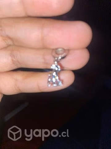 Dije estrella de plata y charm disney