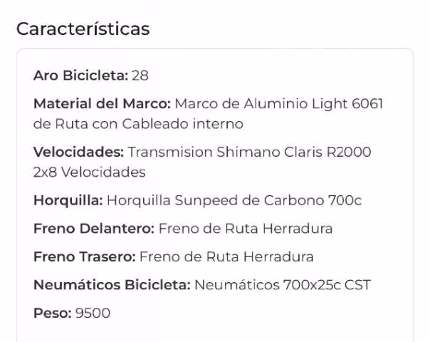 Bicicleta de ruta sunpeed Mars Gris - Imagen 6