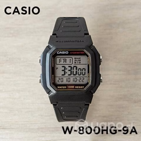 Reloj casio w800-9 iluminator sumergible nuevos