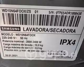 Lavadora-Secadora en excelente estado