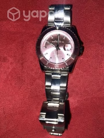 Reloj mujer rosado plateado - Imagen 2