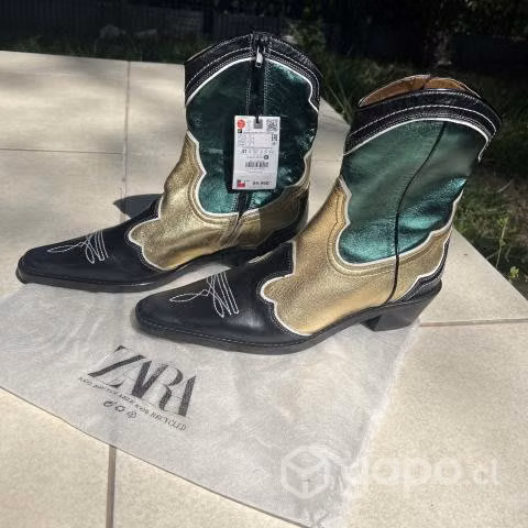 ZARA Bota Cowboy - Imagen 3