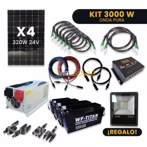 Energia Solar 3.000W A/Consumo Ampliable NEOSOLAR