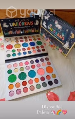 Paleta unicornio 72 colores