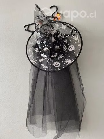 Disfraz de Bruja con sombrero Talla S/M - Imagen 6