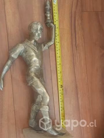 Época salitrera bronce Antigua marmol 45 CM alto