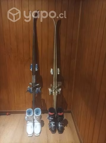 2 equipos de ski usado