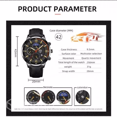 Reloj Para Caballero Con Fecha Automatica