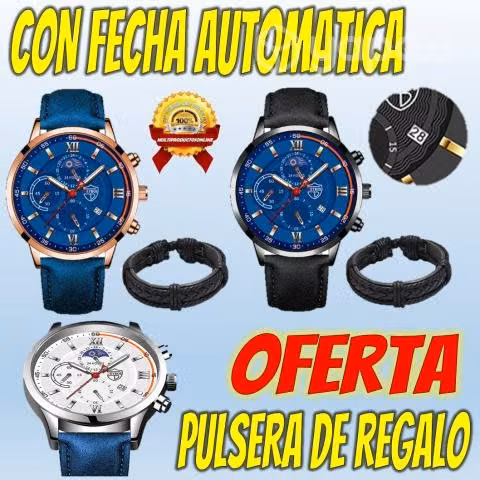 Reloj Para Caballero Con Fecha Automatica