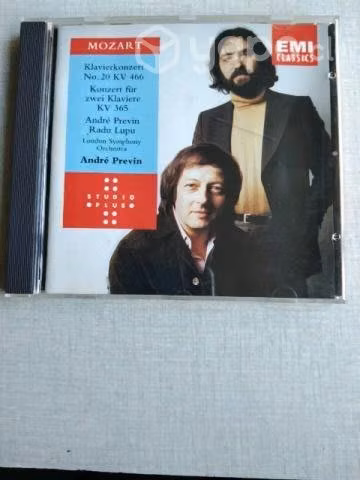 Cd Mozart conciertos 20 y p. 2 pianos Previn Lupu