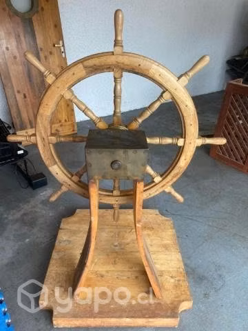 Timón de verdad en madera con base de pino Oregón - Imagen 2