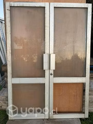 Puertas tipo mampara de aluminio