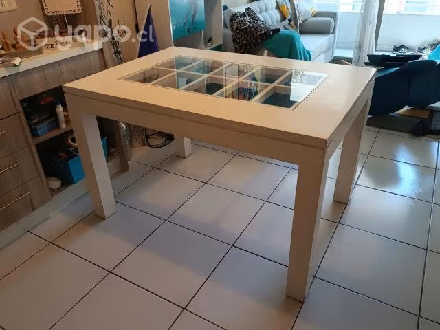 Mesa blanca 6 personas