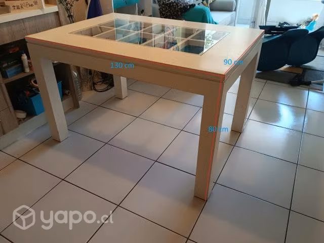 Mesa blanca 6 personas