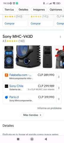 Parlante Sony V43D - Imagen 2