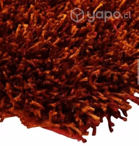 Alfombra tipo felpuda color naranja - Imagen 2