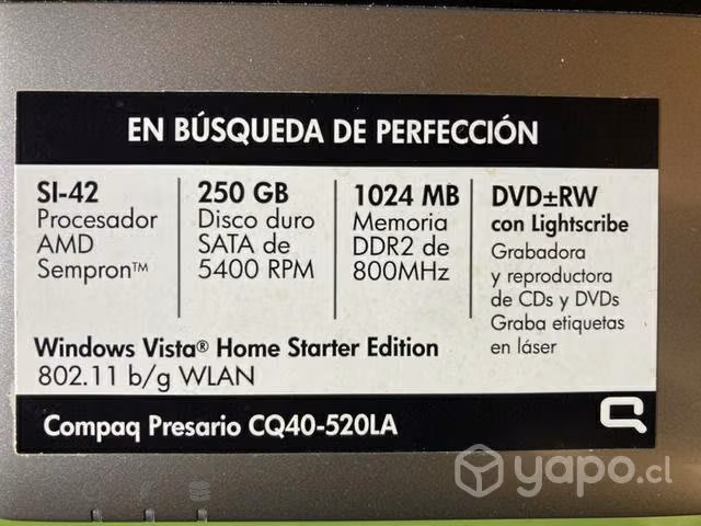 Notebook Compaq