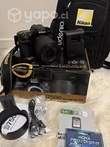 Nikon Kit D7500 Lente 18-140mm