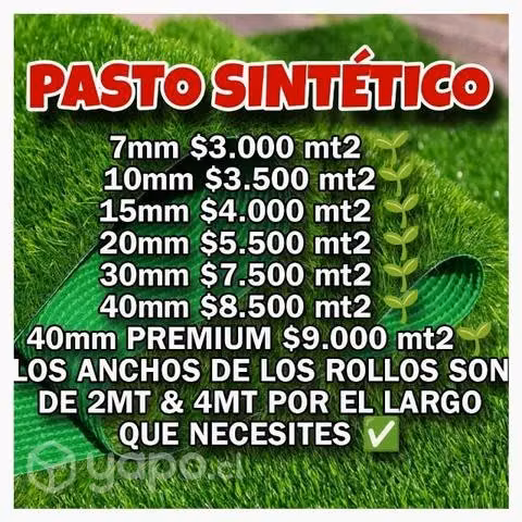 Pasto sintético