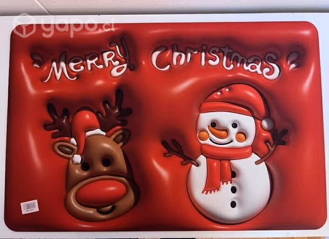 Hermosos limpia pies navideños