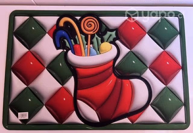 Hermosos limpia pies navideños