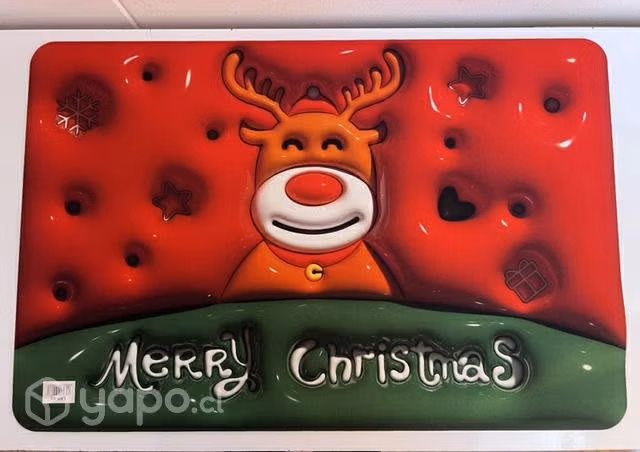 Hermosos limpia pies navideños