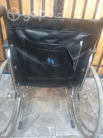 Silla de ruedas asiento de cuero