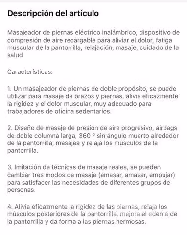 Masajeador de pierna o brazo - Imagen 3