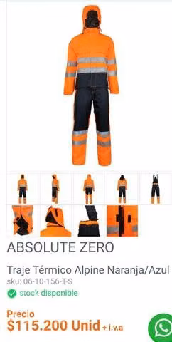 traje térmico
