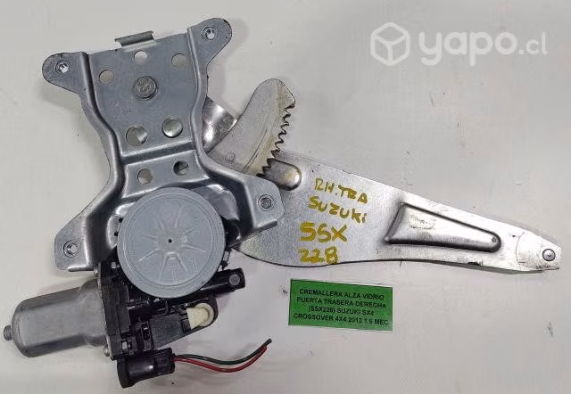 Cremallera Alza Vidrio Puerta Trasera Derecha Suzu